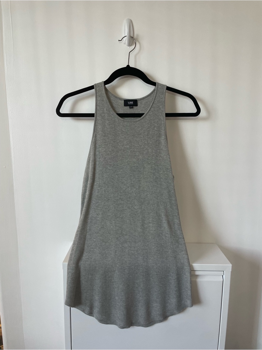 Line knitwear Women’s Grey knit Sleeveless Tank Top